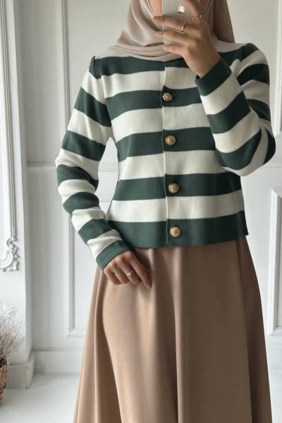 Lidya Hırka -Mint Yeşili