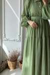 Mihra Elbise -Çağla Yeşili