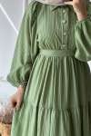 Mihra Elbise -Çağla Yeşili