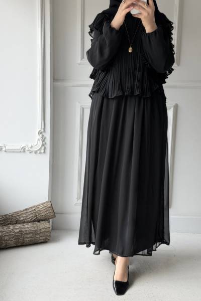 Nora Etekli Takım - Siyah