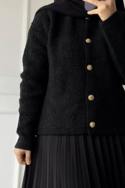 Pofuduk Hırka-Siyah