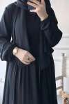 Sahra Ferace Elbise - Siyah