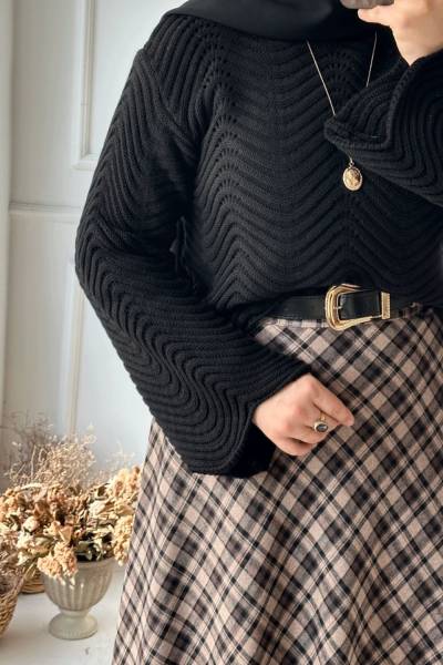 Volan kol Kazak - Siyah